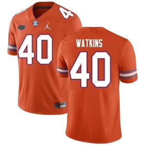 Men's Florida Gators #40 Jacob Watkins NCAA Nike Orange Authentic Stitched College Football Jersey YAB0562QQ